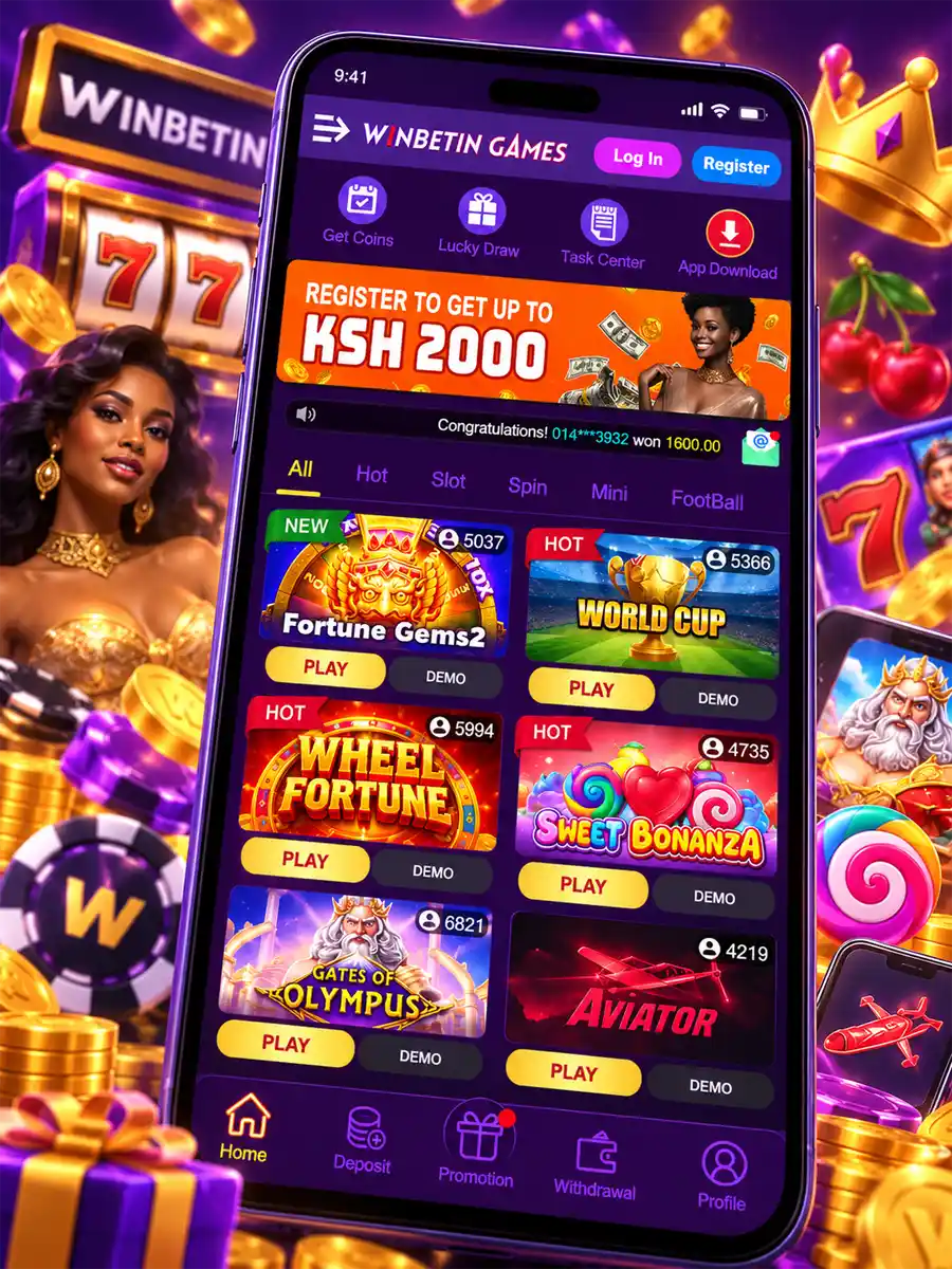 Winbetin APK download started from winbetin.com in a mobile browser on an Android phone