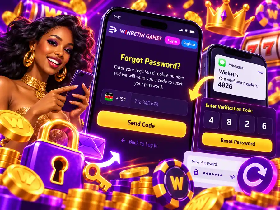 Password recovery form requesting the account mobile number